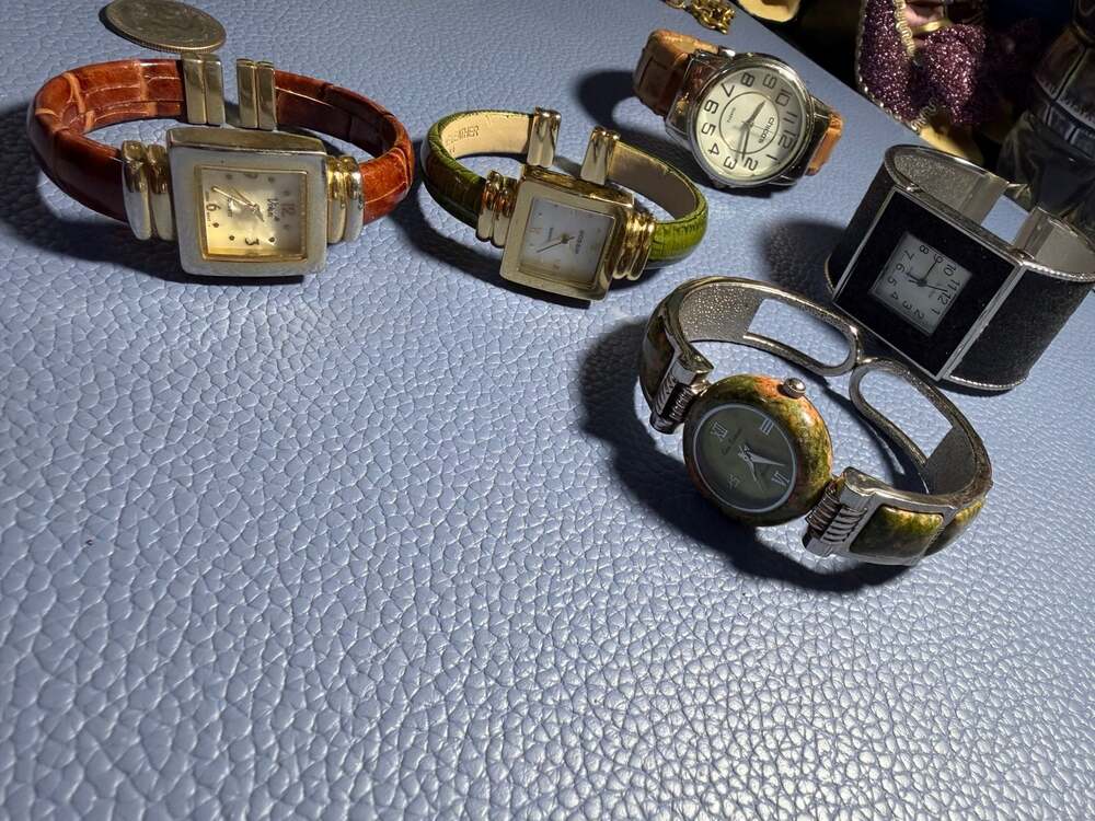 Lot of 5 Women's Fashion Watches - Chico's, Vivani, Gossip, Gem Essence, Sophie